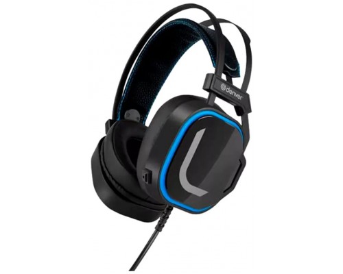 Auriculares gaming denver ghs - 131 usb negro