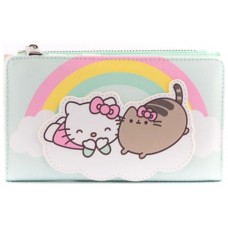 Monedero loungefly pusheen x hello kitty