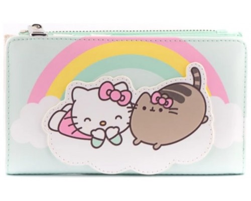 Monedero loungefly pusheen x hello kitty