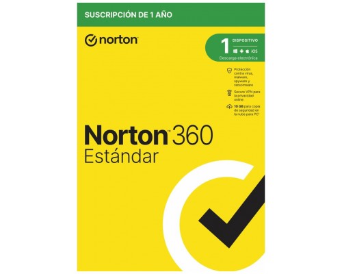 Antivirus norton 360 standard 10gb español