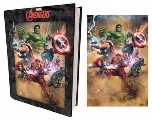 Puzzle libro lenticular prime 3d marvel