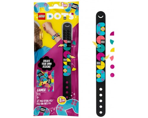 Lego dots pulsera con amuletos gamer