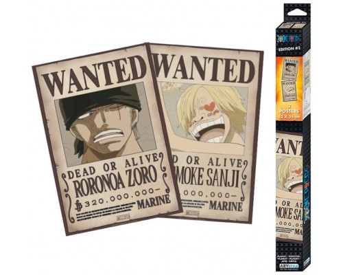 Set poster one piece wanted zoro