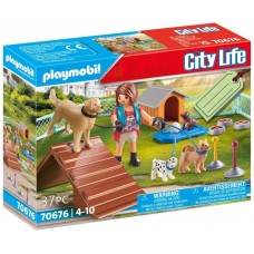 Playmobil set regalo entrenadora perros