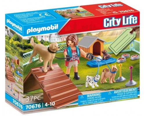 Playmobil set regalo entrenadora perros