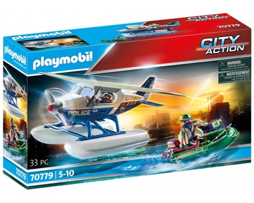 Playmobil policia hidroavion : persecucion contrabandista