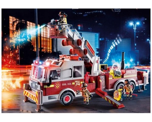 Playmobil vehiculos rescate: camion bomberos con