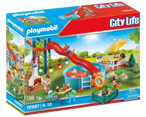 Playmobil fiesta en la piscina con