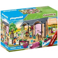 Playmobil clases equitacion con boxes caballos