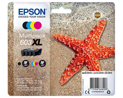 Multipack cartucho tinta epson 603xl c13t03a64020