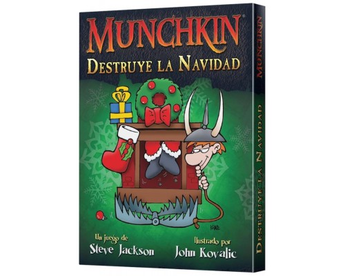 Juego mesa munchkin: destruye la navidad