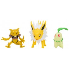 Pack 3 figuras jazwares pokemon batalla