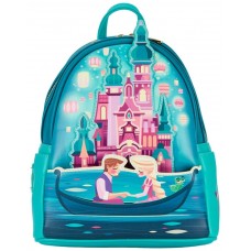 Mochila loungefly disney enredados rapunzel castillo