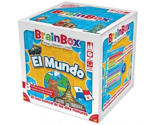 Juego mesa brainbox el mundo pegi