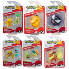 Pack 6 figuras pokemon batalla ola