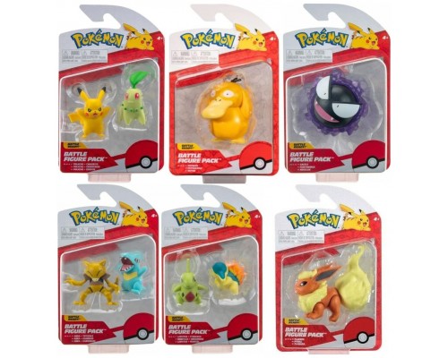 Pack 6 figuras pokemon batalla ola