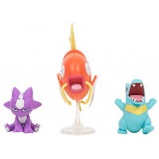 Pack 3 figuras jazwares pokemon batalla