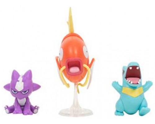 Pack 3 figuras jazwares pokemon batalla