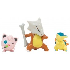 Pack 3 figuras jazwares pokemon batalla