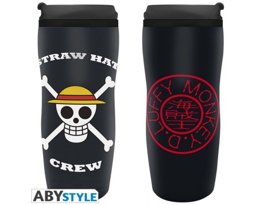 Taza viaje abystyle one piece logo