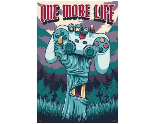 Poster gamer one more life