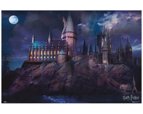 Poster harry potter castillo hogwarts