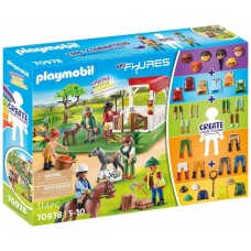 Playmobil my figures rancho caballos