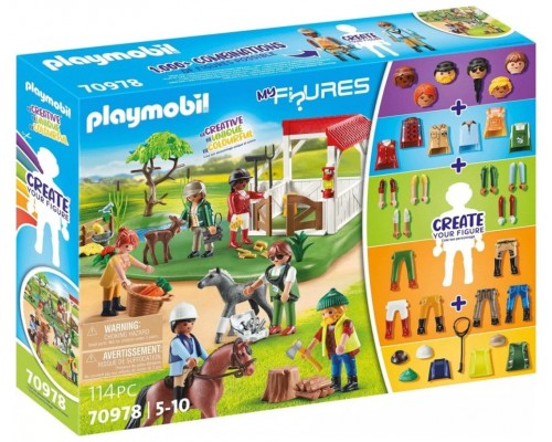 Playmobil my figures rancho caballos