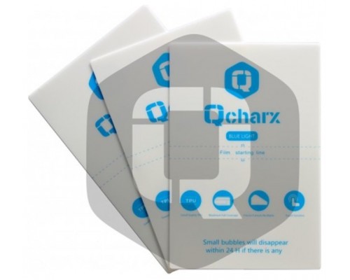 Laminas proteccion frontales qcharx hidrogel antiblue