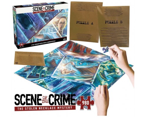 Juego mesa puzzle escena del crimen