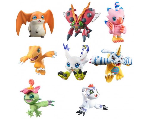 Pack 8 figuras megahouse digimon adventure