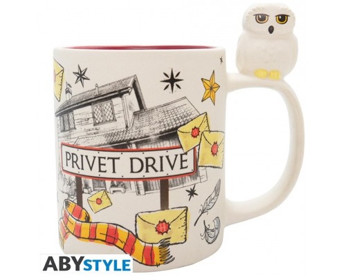 Taza 3d abystyle harry potter hedwig