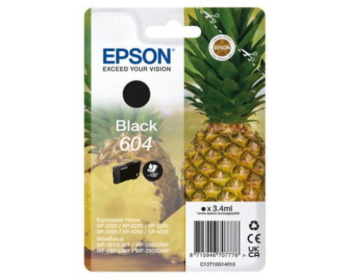 Cartucho epson 604 negro c13t10g14010 xp2200