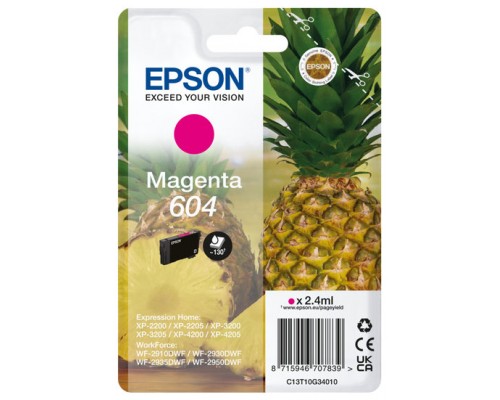 Cartucho epson 604 magenta c13t10g34010 xp2200