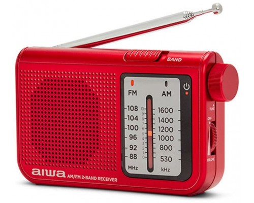 Radio portatil aiwa rs - 55 rojo