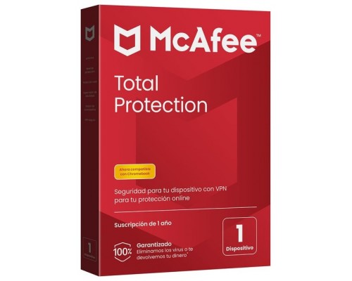 Antivirus mcafee total protection 1 dispositivo