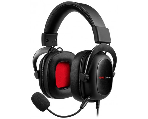 Mars Gaming MH5 auricular y casco Auriculares Diadema Conector de 3,5 mm USB tipo A Negro, Rojo