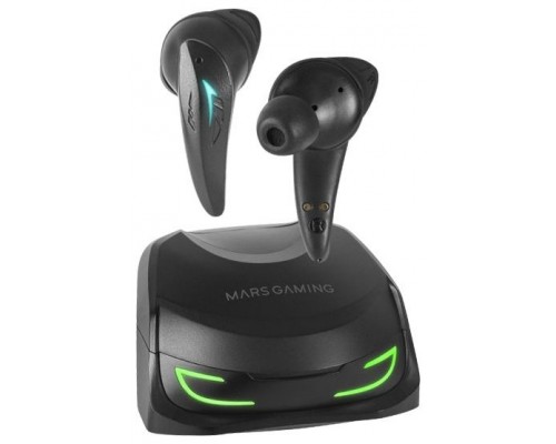 Mars Gaming MHI-ULTRA Negro Auriculares Inalámbricos TWS RGB Flow Bluetooth 5.3 Triple Cancelación Ruido 24H Batería