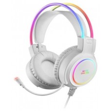 Mars Gaming MHRGBW Auriculares Chroma RGB Flow Micrófono Sonido Espacial Blanco