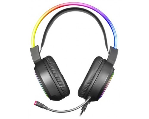 Mars Gaming MHRGB, Cascos Gaming RGB + Micro Flexible, Negro