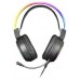 Mars Gaming MHRGB, Cascos Gaming RGB + Micro Flexible, Negro