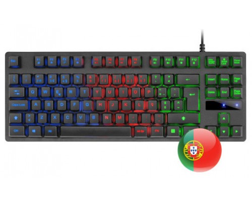 Mars Gaming MK02 Negro Teclado Gaming H-Mech FRGB TKL Antighosting Idioma Portugués