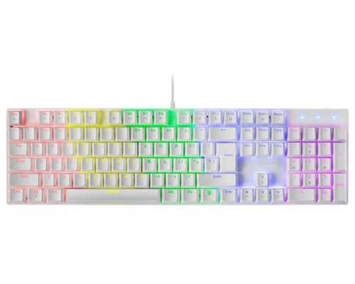 Mars Gaming MK422 Blanco Teclado Gaming RGB Switch Mecánico Azul Idioma Español