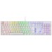 Mars Gaming MK422 Blanco Teclado Gaming RGB Switch Mecánico Azul Idioma Español