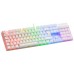 Mars Gaming MK422 Blanco Teclado Gaming RGB Switch Mecánico Azul Idioma Español