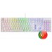 Mars Gaming MK422 Blanco Teclado Gaming RGB Switch Mecánico Azul Idioma Portugués