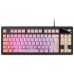 Mars Gaming MKAXPPT teclado USB Portugués Negro, Rosa