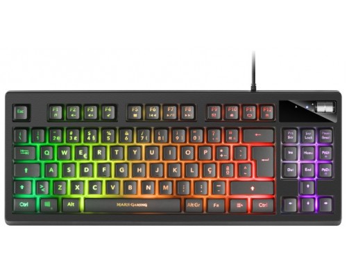 Mars Gaming MKAXPT teclado USB Portugués Negro