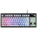 Mars Gaming MKAXWPT teclado USB Portugués Negro, Blanco