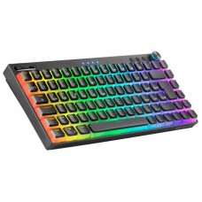 Mars Gaming MKCLOUD Teclado Inalámbrico RGB Negro Switch Azul Español